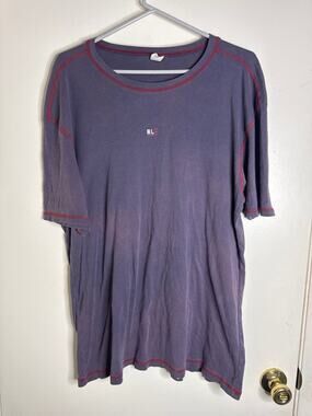 Vintage Polo Jeans Co Ralph Lauren T-Shirt Red Stitch Men's XL Y2K FADED